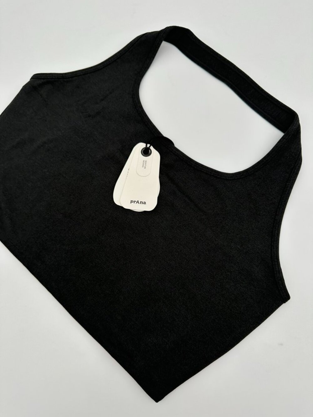 prAna Women's Ultralight Support Heavana Halter Top Size XL Black Heather